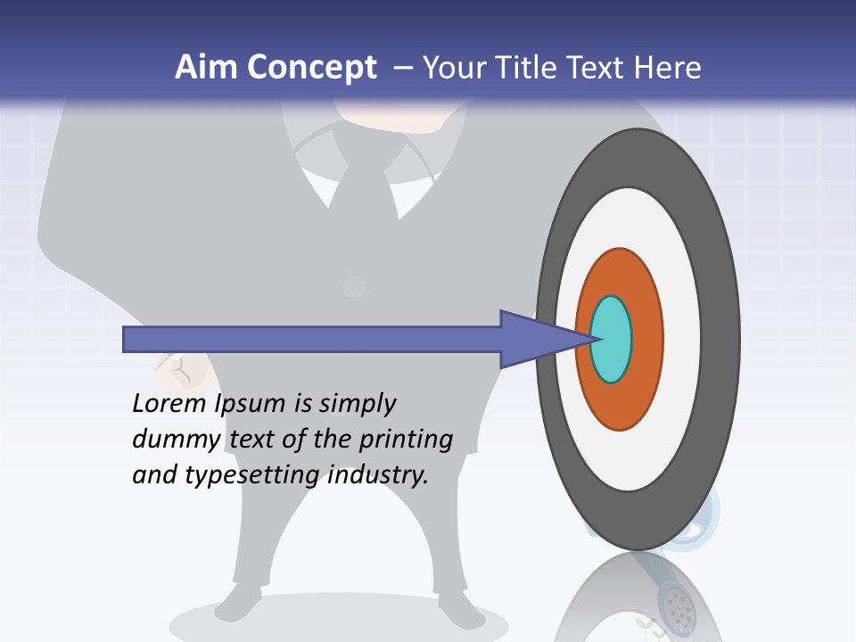 A Man In A Suit Is Looking At A Bar Chart PowerPoint Template