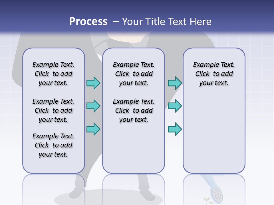 A Man In A Suit Is Looking At A Bar Chart PowerPoint Template