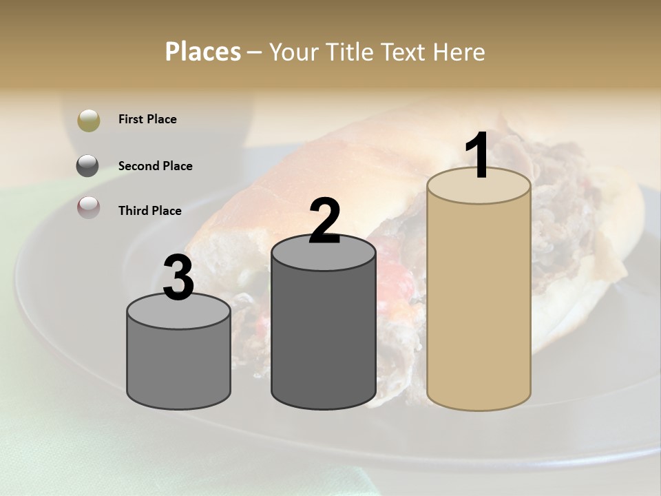 Mozzarella Hoagie Cuisine PowerPoint Template
