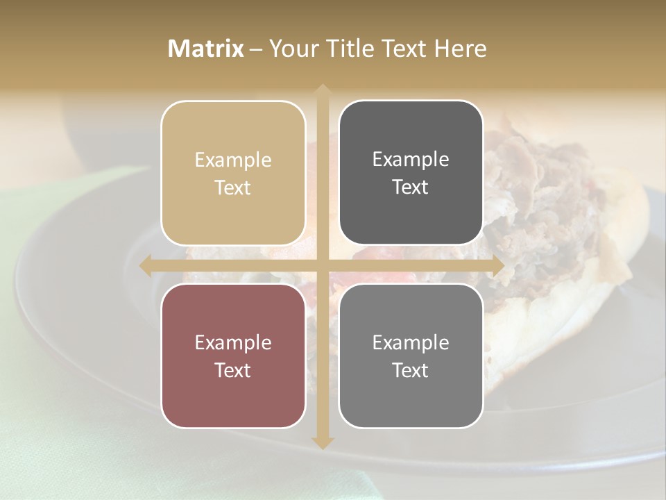 Mozzarella Hoagie Cuisine PowerPoint Template