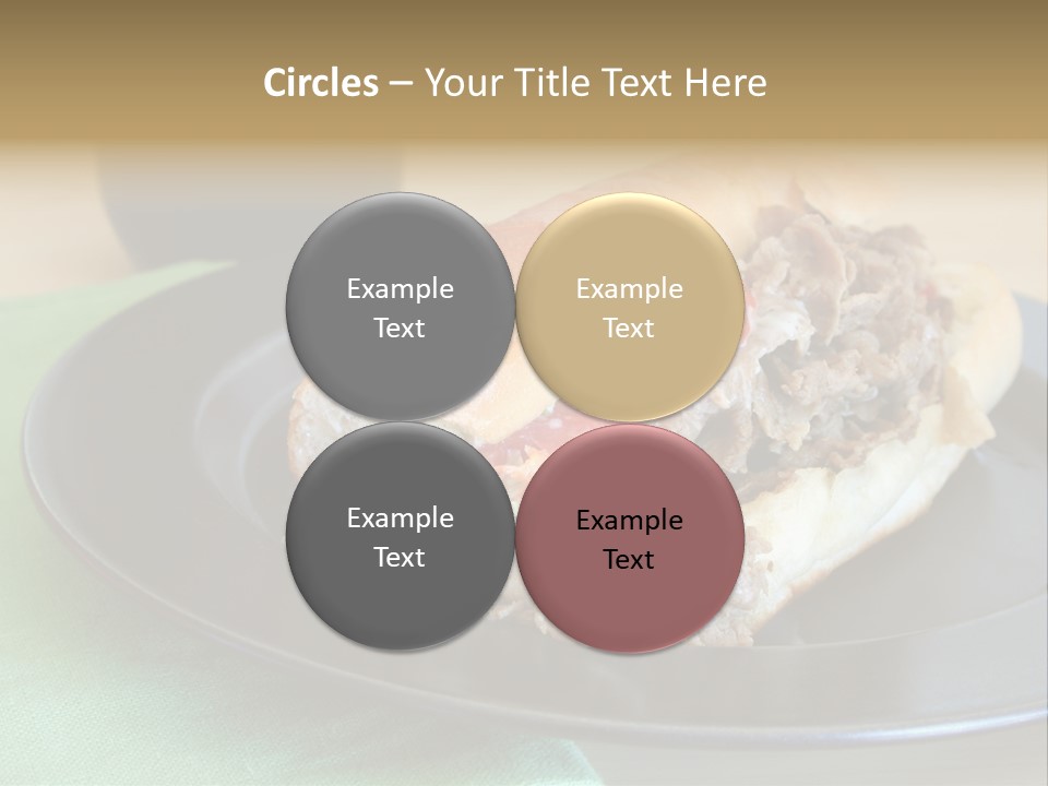 Mozzarella Hoagie Cuisine PowerPoint Template