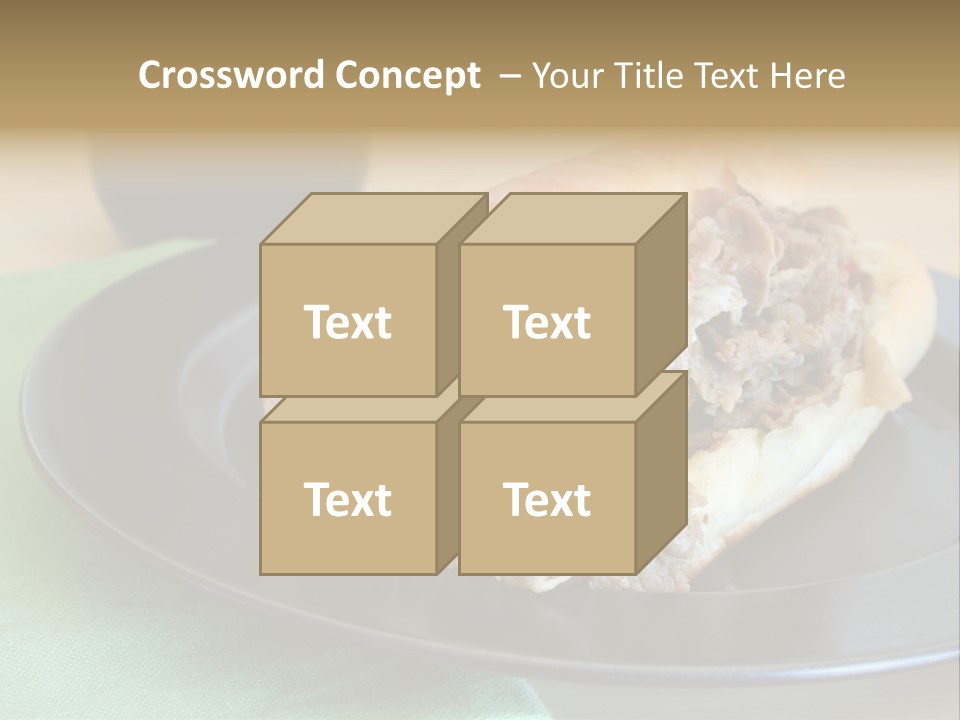 Mozzarella Hoagie Cuisine PowerPoint Template