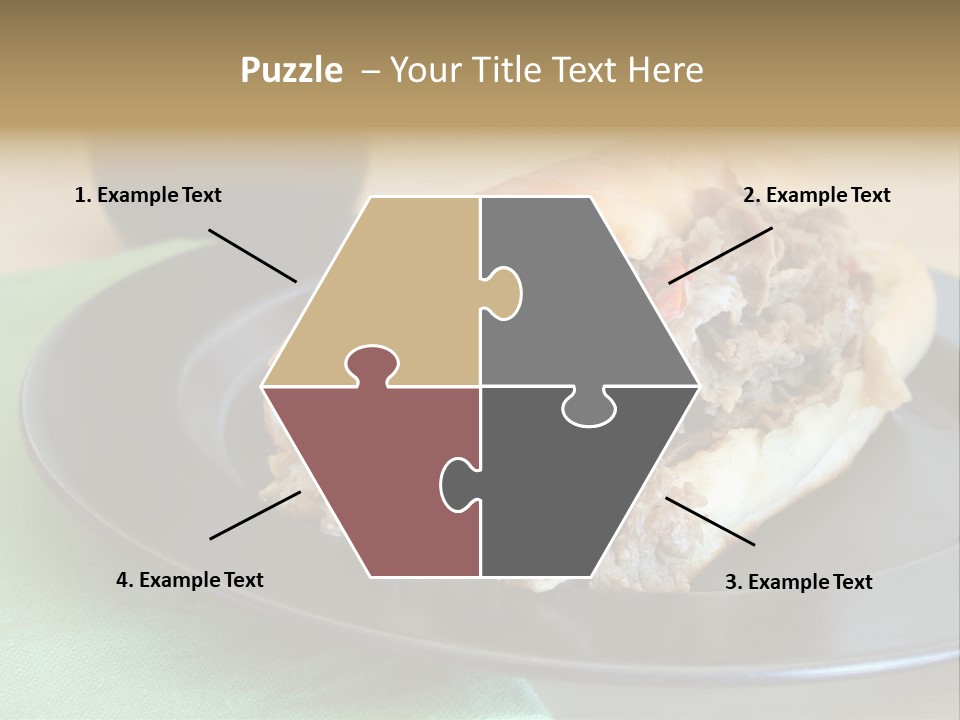 Mozzarella Hoagie Cuisine PowerPoint Template