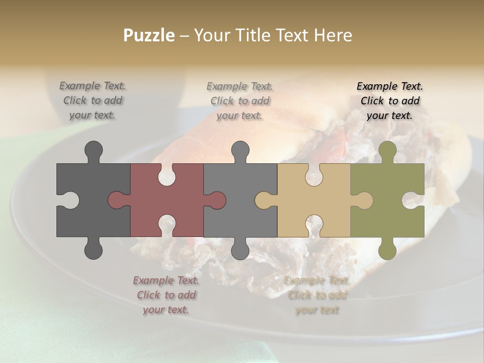 Mozzarella Hoagie Cuisine PowerPoint Template