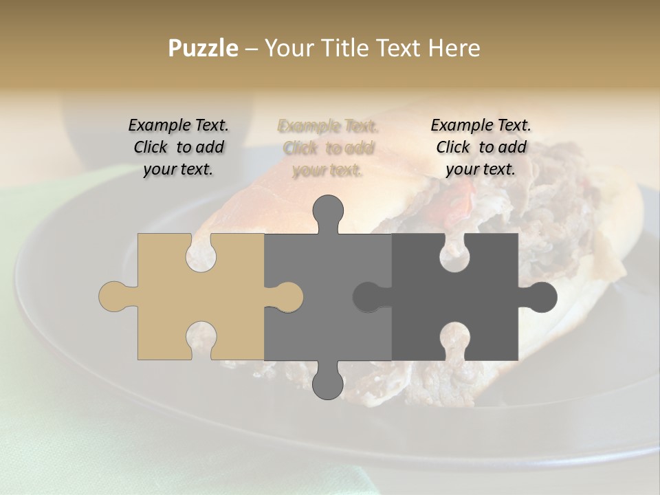 Mozzarella Hoagie Cuisine PowerPoint Template