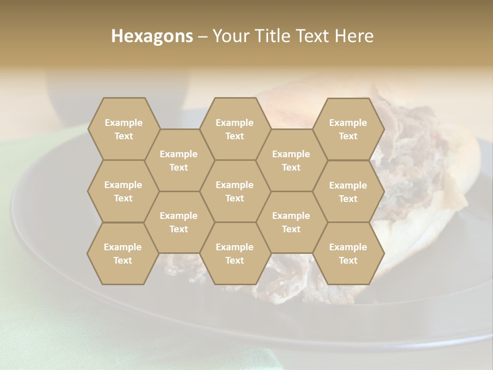 Mozzarella Hoagie Cuisine PowerPoint Template