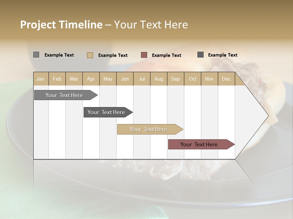 Mozzarella Hoagie Cuisine PowerPoint Template