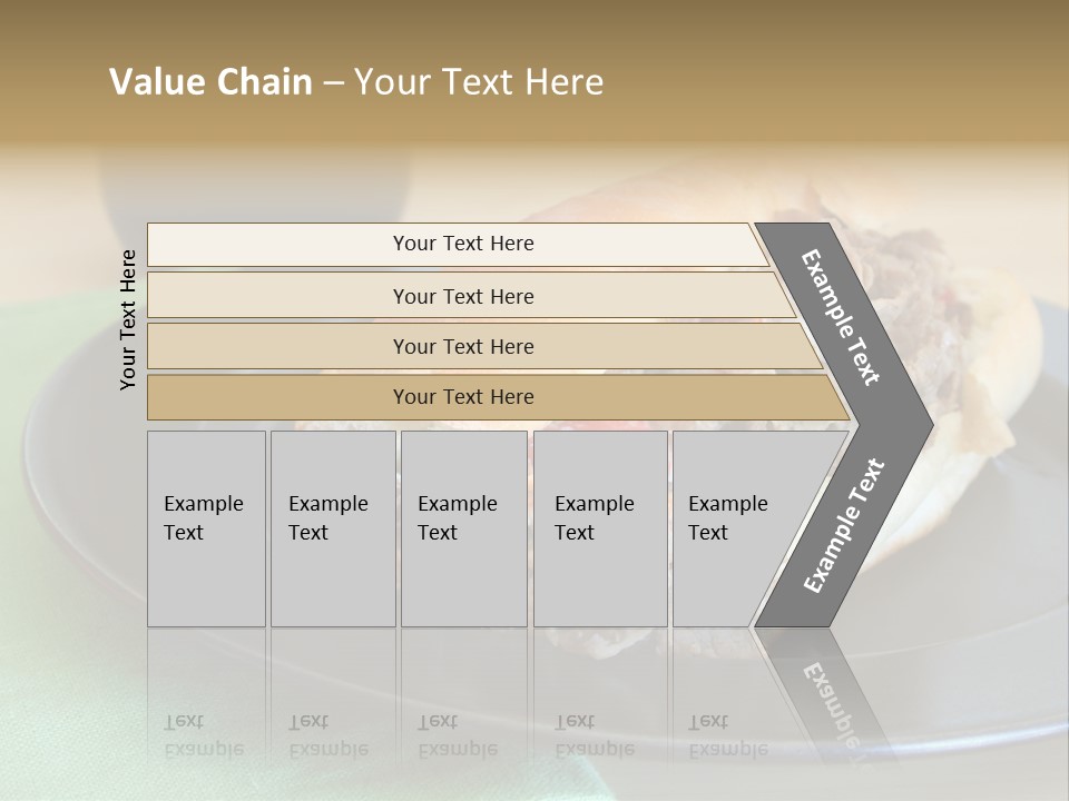 Mozzarella Hoagie Cuisine PowerPoint Template