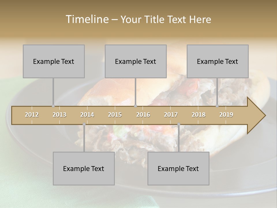 Mozzarella Hoagie Cuisine PowerPoint Template