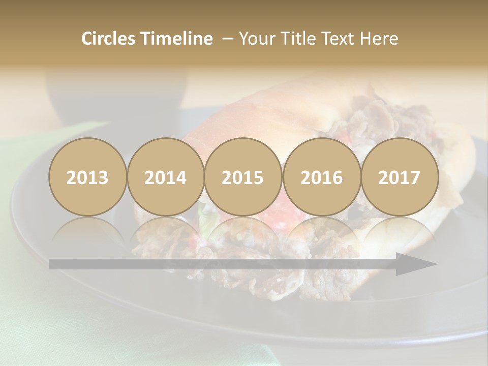 Mozzarella Hoagie Cuisine PowerPoint Template