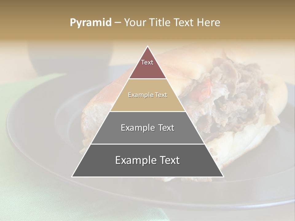 Mozzarella Hoagie Cuisine PowerPoint Template