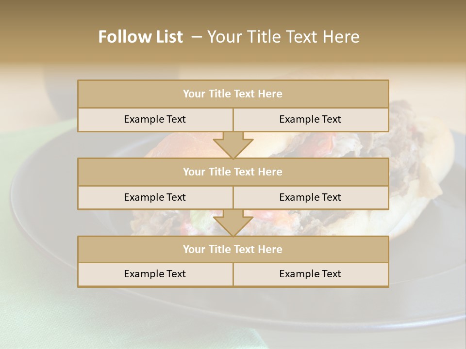 Mozzarella Hoagie Cuisine PowerPoint Template