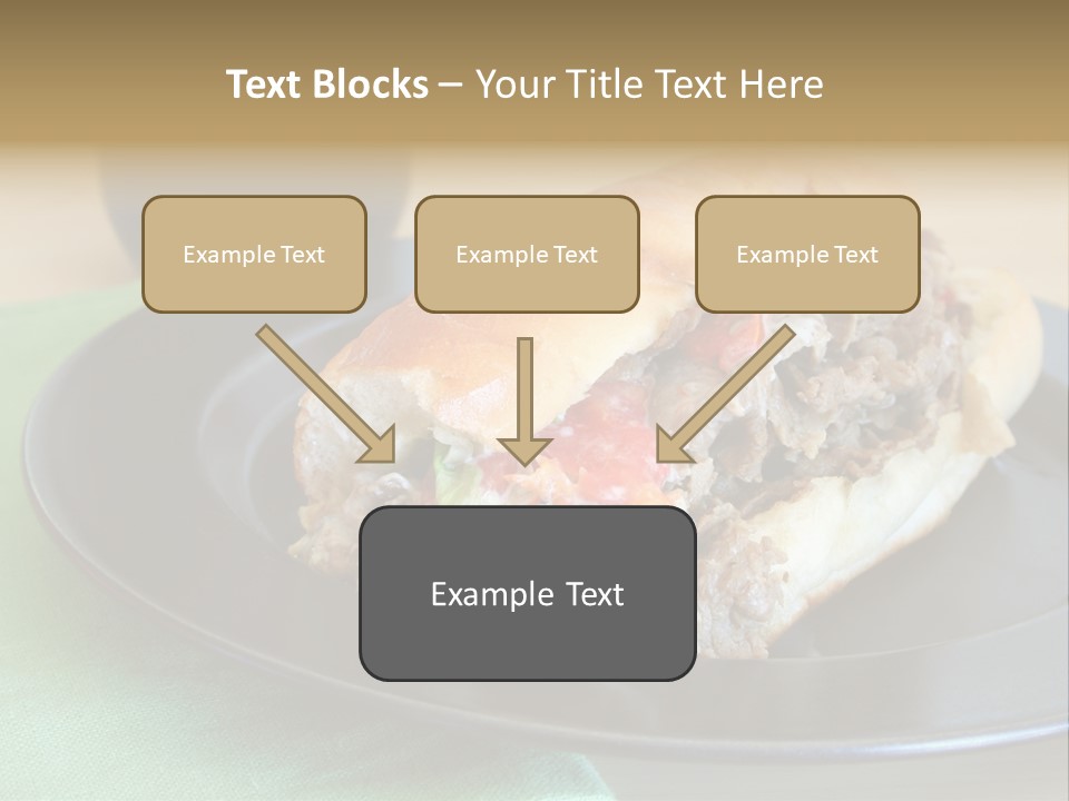 Mozzarella Hoagie Cuisine PowerPoint Template