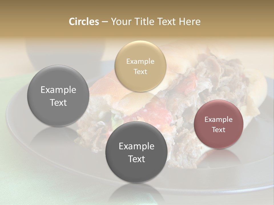 Mozzarella Hoagie Cuisine PowerPoint Template