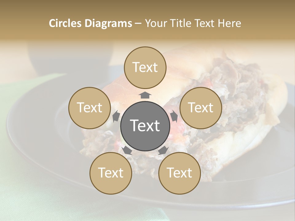 Mozzarella Hoagie Cuisine PowerPoint Template