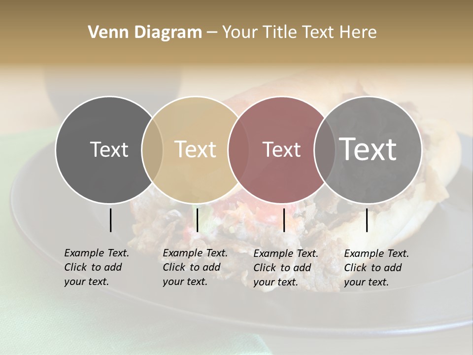 Mozzarella Hoagie Cuisine PowerPoint Template