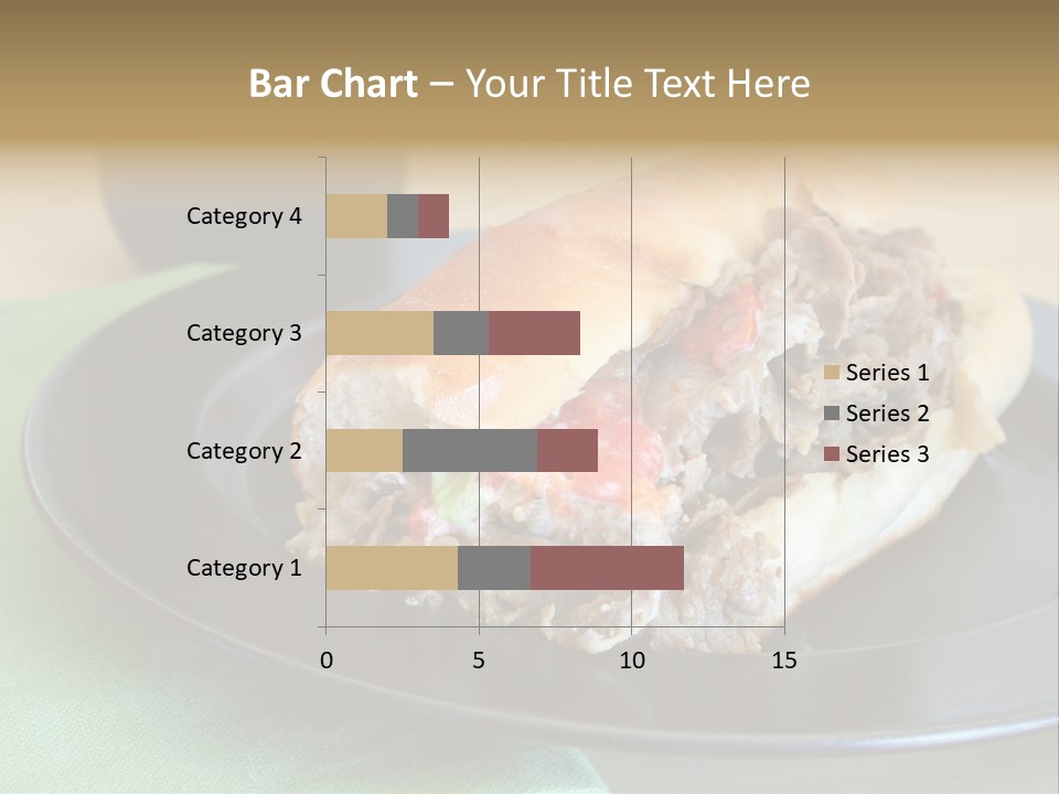 Mozzarella Hoagie Cuisine PowerPoint Template