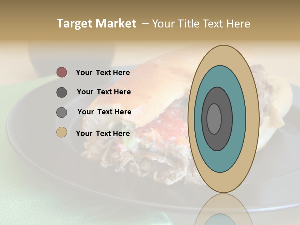 Mozzarella Hoagie Cuisine PowerPoint Template