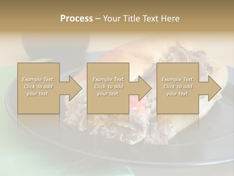 Mozzarella Hoagie Cuisine PowerPoint Template