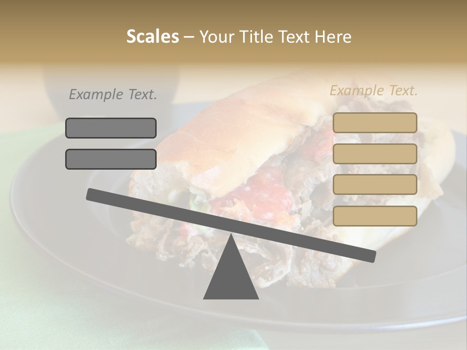 Mozzarella Hoagie Cuisine PowerPoint Template