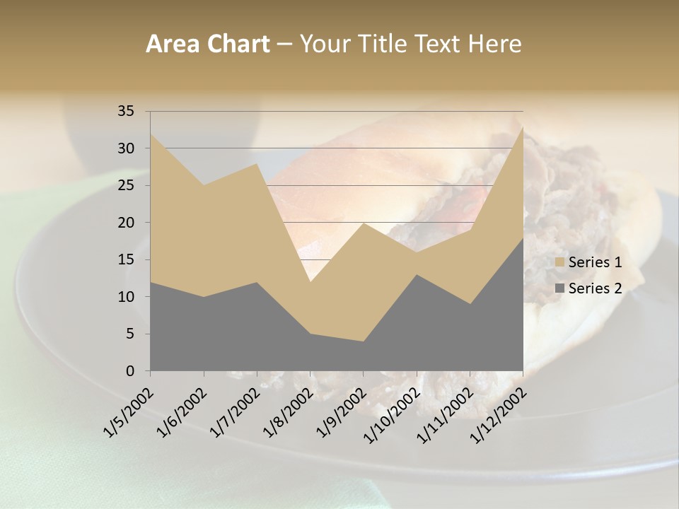Mozzarella Hoagie Cuisine PowerPoint Template