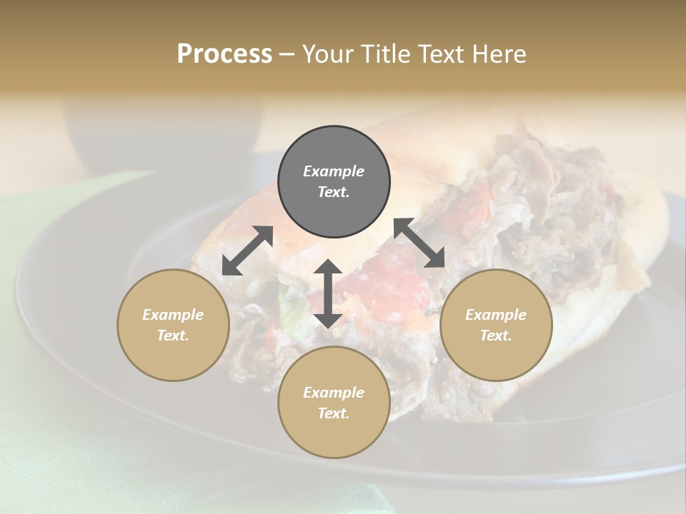 Mozzarella Hoagie Cuisine PowerPoint Template