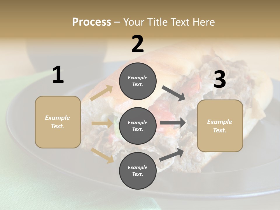 Mozzarella Hoagie Cuisine PowerPoint Template