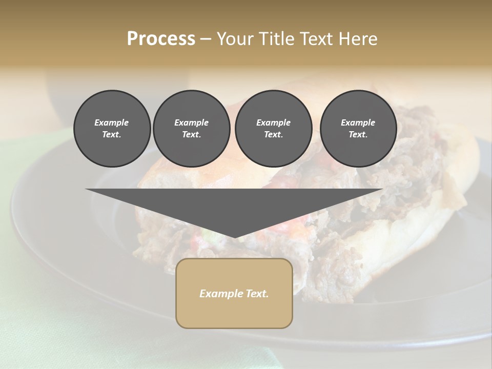 Mozzarella Hoagie Cuisine PowerPoint Template