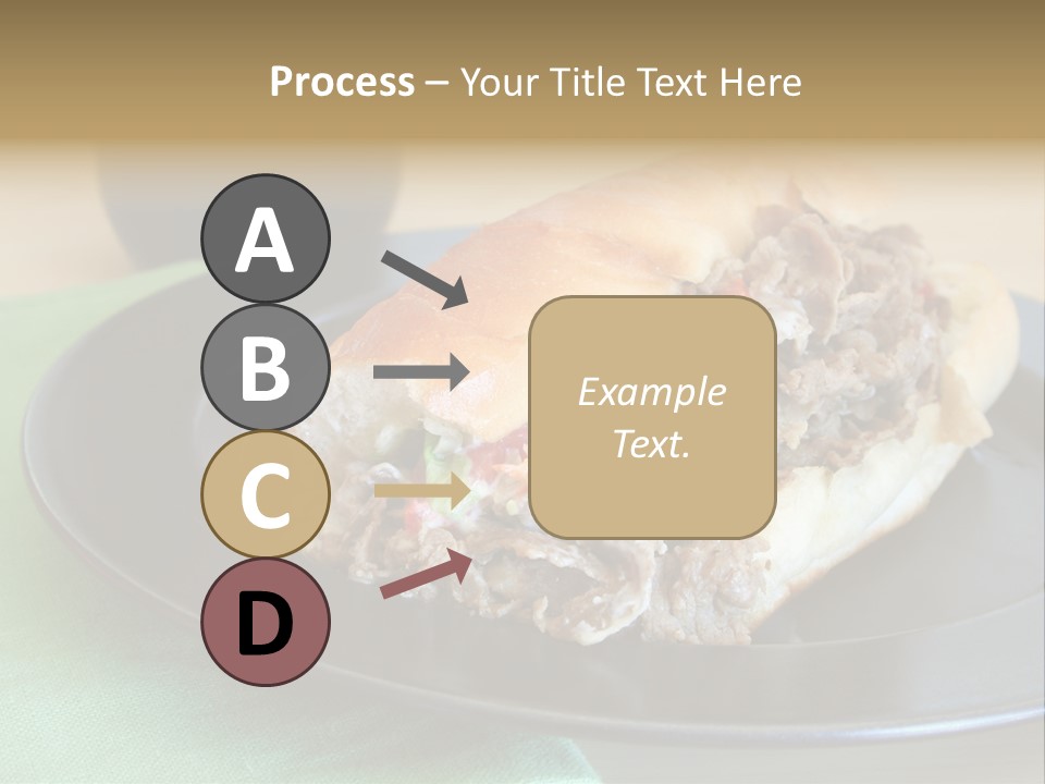Mozzarella Hoagie Cuisine PowerPoint Template