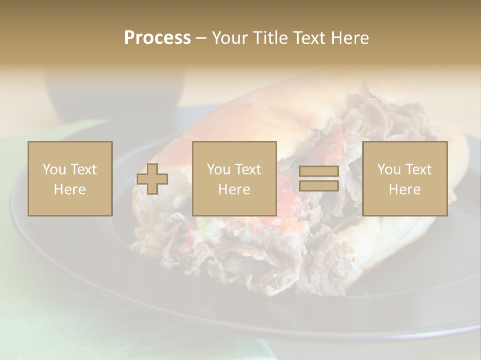 Mozzarella Hoagie Cuisine PowerPoint Template