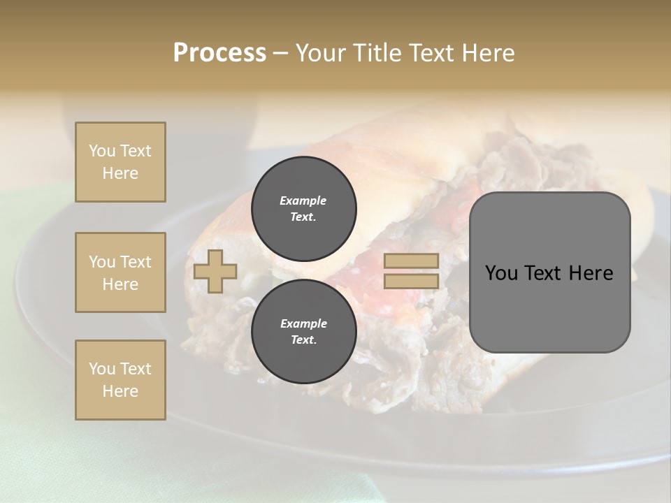 Mozzarella Hoagie Cuisine PowerPoint Template