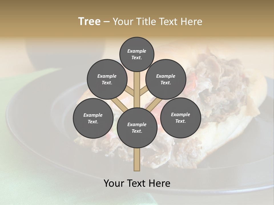 Mozzarella Hoagie Cuisine PowerPoint Template