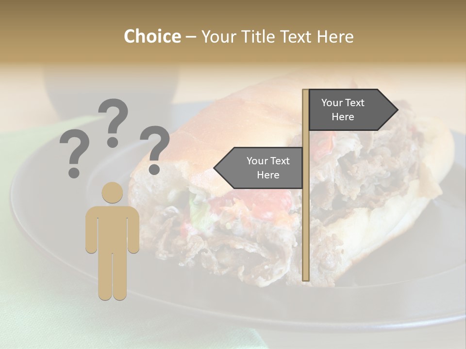 Mozzarella Hoagie Cuisine PowerPoint Template