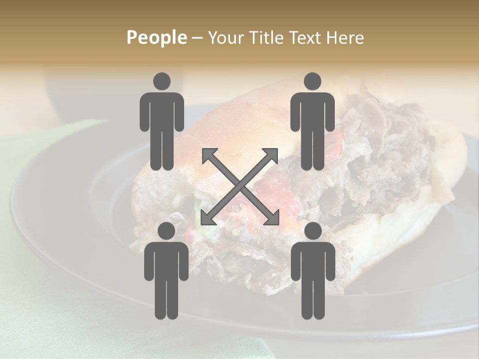 Mozzarella Hoagie Cuisine PowerPoint Template
