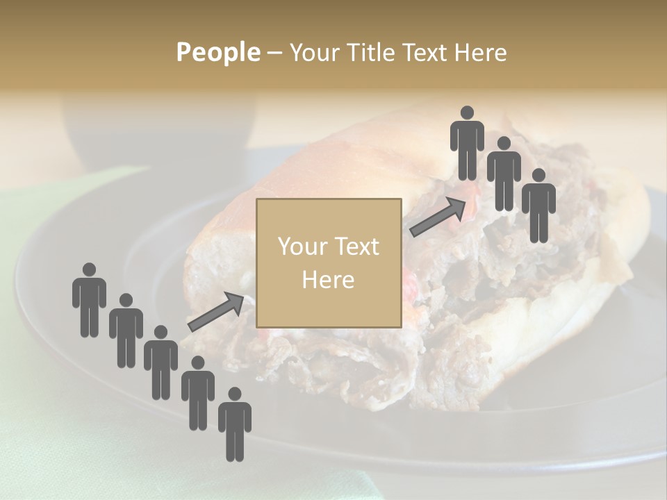 Mozzarella Hoagie Cuisine PowerPoint Template