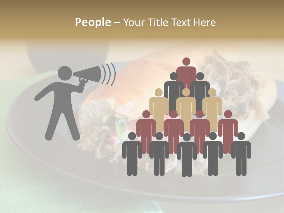 Mozzarella Hoagie Cuisine PowerPoint Template