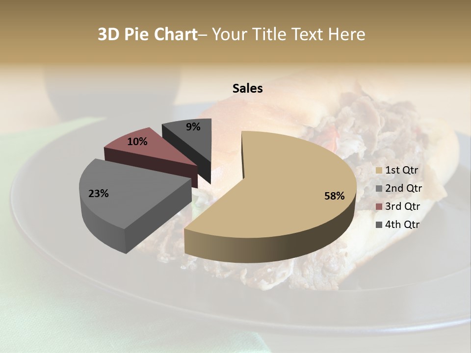 Mozzarella Hoagie Cuisine PowerPoint Template
