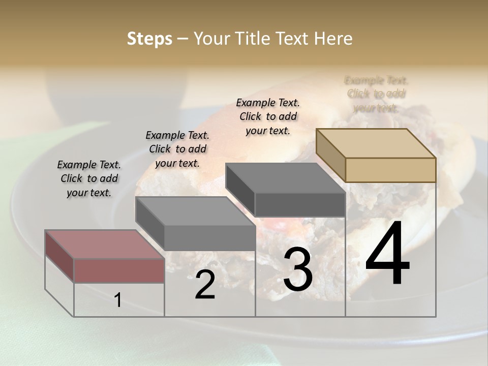 Mozzarella Hoagie Cuisine PowerPoint Template