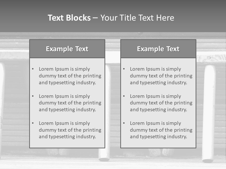 Leg Old Furniture PowerPoint Template
