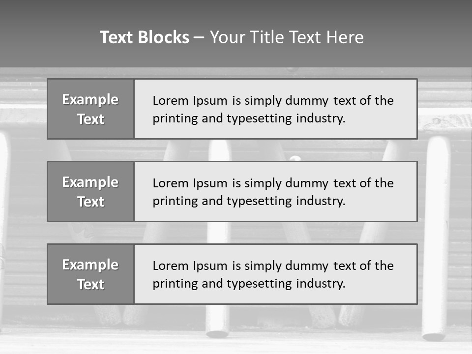 Leg Old Furniture PowerPoint Template