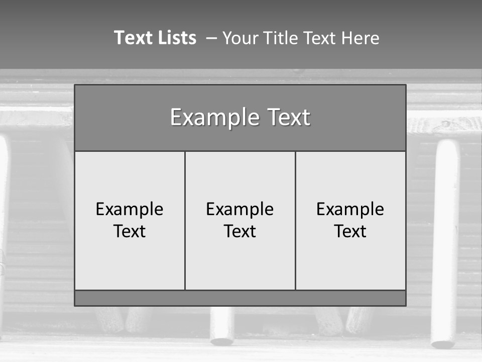 Leg Old Furniture PowerPoint Template