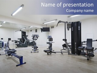 Speaker Fitness Light PowerPoint Template