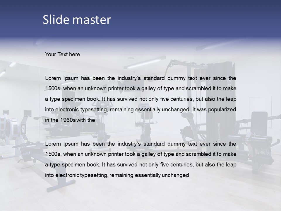 Speaker Fitness Light PowerPoint Template