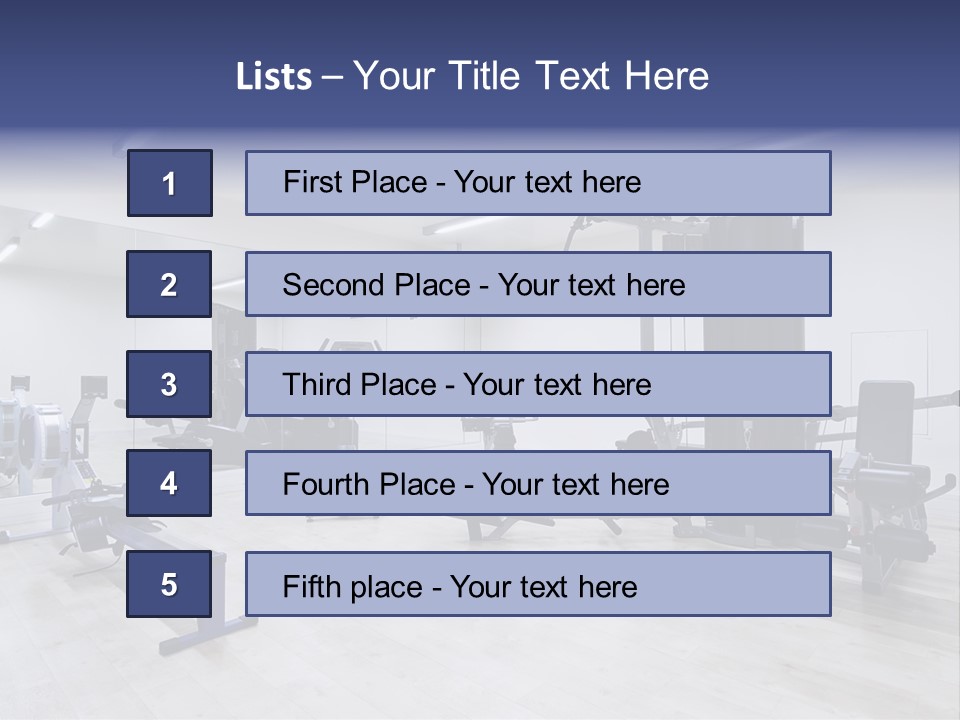 Speaker Fitness Light PowerPoint Template
