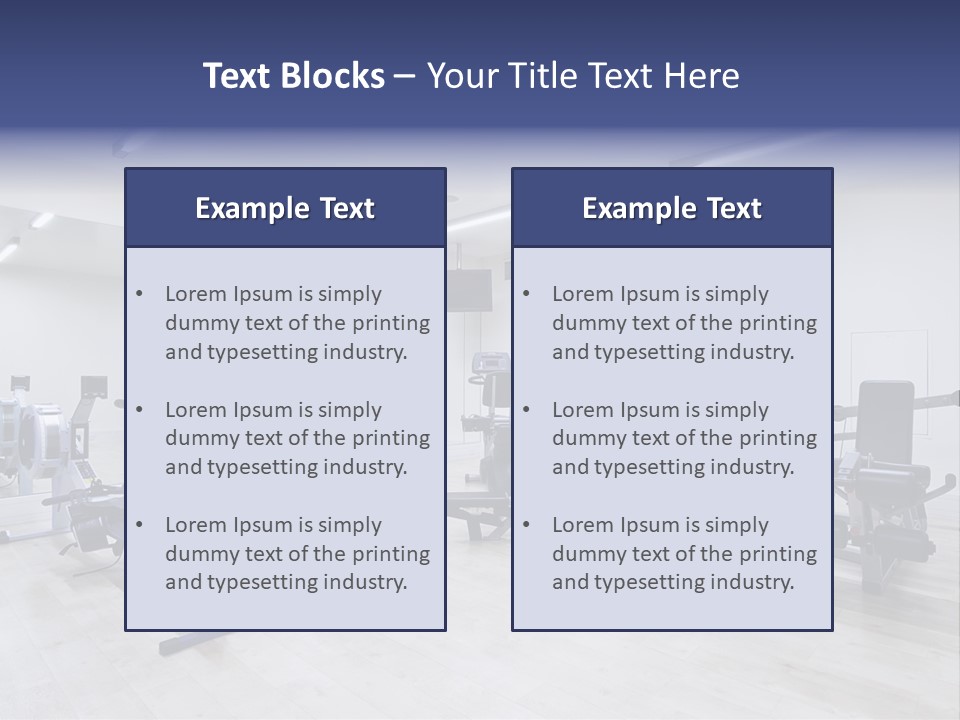 Speaker Fitness Light PowerPoint Template