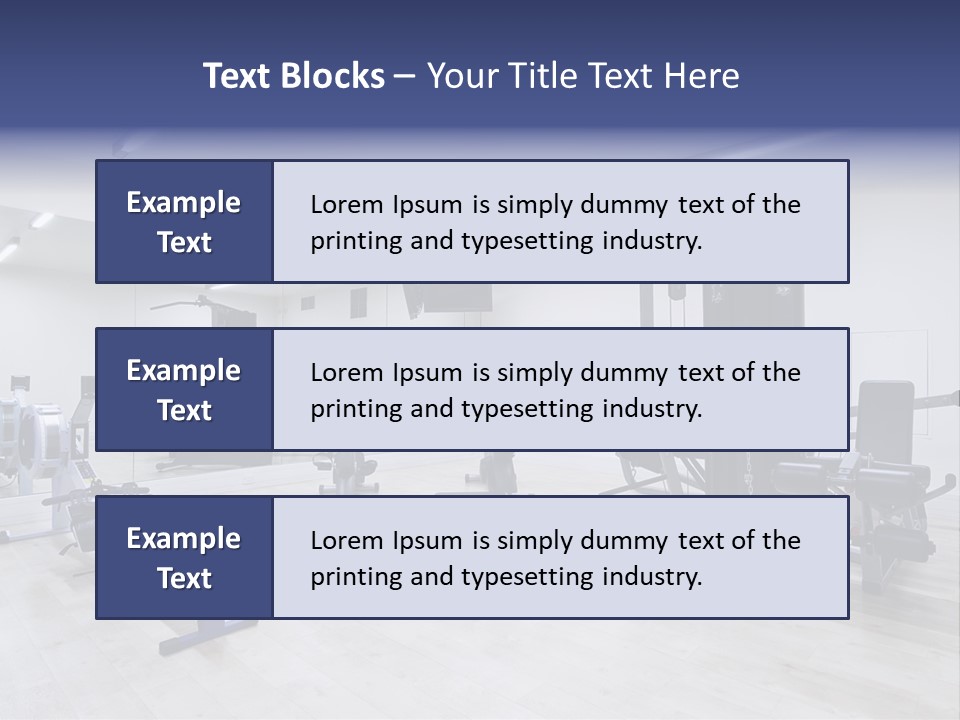 Speaker Fitness Light PowerPoint Template