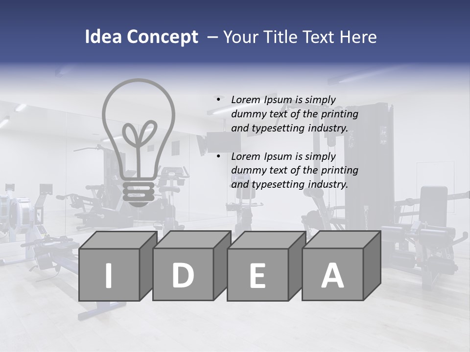 Speaker Fitness Light PowerPoint Template