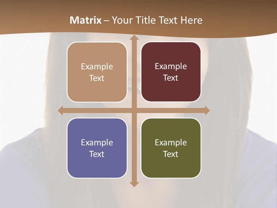 Vertical Portrait Girl PowerPoint Template