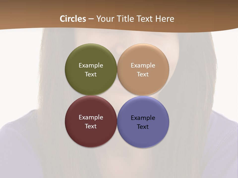 Vertical Portrait Girl PowerPoint Template