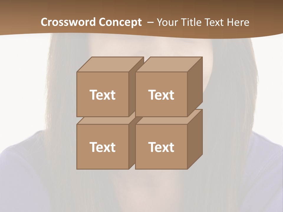 Vertical Portrait Girl PowerPoint Template